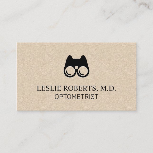 Tarjeta De Visita Equipo para ojos  | Optometrista (Anverso)