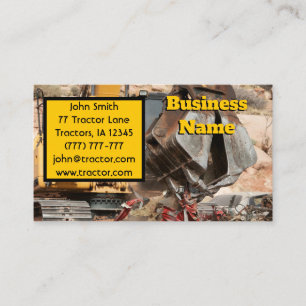 Tarjeta De Visita Equipo pesado