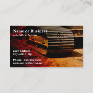 Tarjeta De Visita equipo pesado de construcción