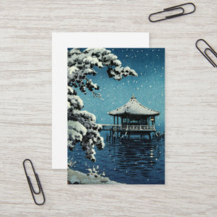 Tarjeta De Visita Era Showa, invierno por Tsuchiya Koitsu