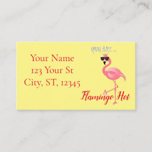 Tarjeta De Visita Eres Flamingo Hot Thunder_Cove