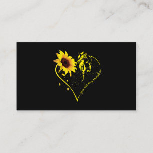 Tarjeta De Visita Eres Mi Sunshine Sunflower Y Mi Caballo