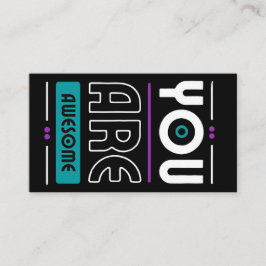 Tarjeta De Visita Eres un increíble dicho motivador