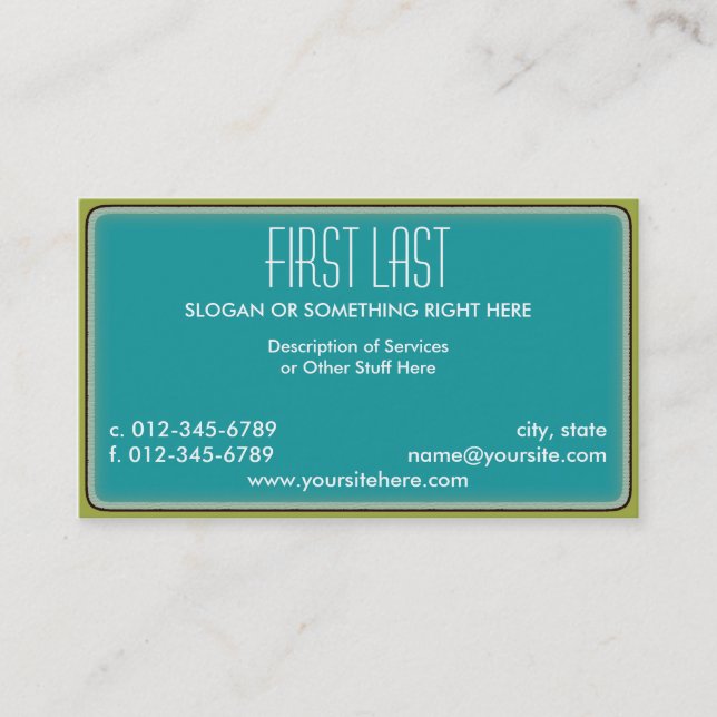 Tarjeta De Visita Eric (Anverso)