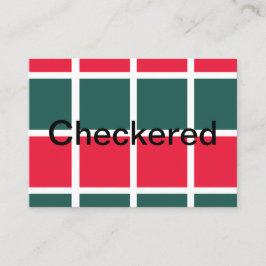 Tarjeta De Visita Erupción verde rojo controlado