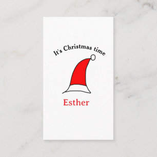 Tarjeta De Visita Es hora de que los Navidades digan simple gorra