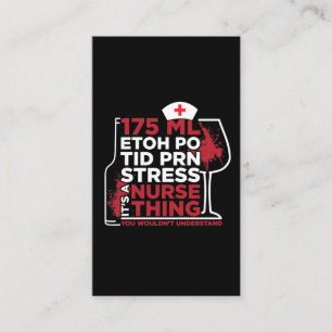 Tarjeta De Visita Es la vida de Enfermería registrada certificada de