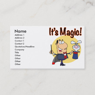 Tarjeta De Visita es mágico y tonto mago