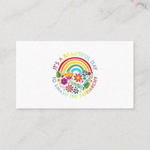 Tarjeta De Visita Es Un Día Hermoso Para Romper El Patriarcado Femin