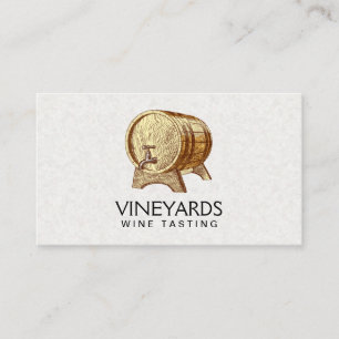 Tarjeta De Visita Esbozo de barril de vino