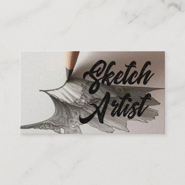 Tarjeta De Visita Esbozo del artista de esbozo (Anverso)