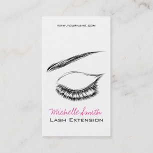 Tarjeta De Visita Esbozo ocular Extensión de pestañas de Mascara