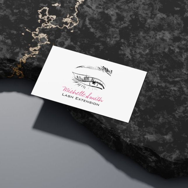 Tarjeta De Visita Esbozo ocular Extensión de pestañas de Mascara (Subido por el creador)