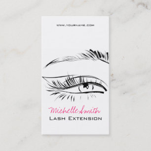 Tarjeta De Visita Esbozo ocular Extensión de pestañas de Mascara