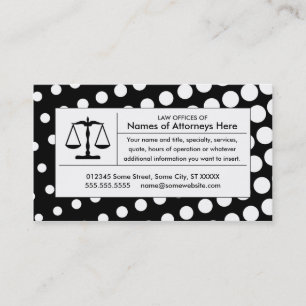 Tarjeta De Visita escala de justicia de medio tono