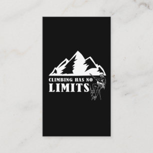 Tarjeta De Visita Escalada sin límites en las montañas Rock Carabi