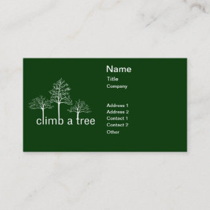 Tarjeta De Visita Escalar un diseño de árbol