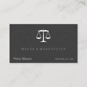 Tarjeta De Visita Escalas de justicia
