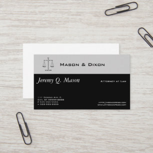 Tarjeta De Visita Escalas de justicia