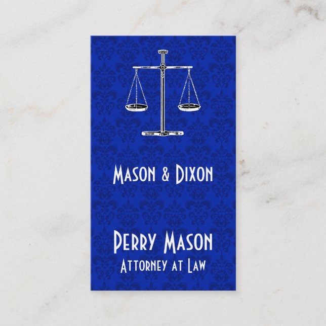 Tarjeta De Visita Escalas de justicia (Anverso)