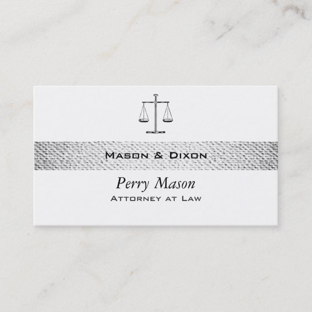 Tarjeta De Visita Escalas de justicia con códigos QR (Anverso)