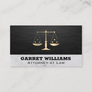 Tarjeta De Visita Escalas de justicia   Lawyer Sleek