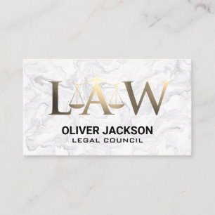 Tarjeta De Visita Escalas de Justicia Legal   Abogado