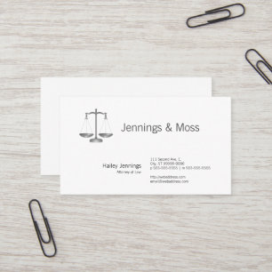 Tarjeta De Visita Escalas de la justicia
