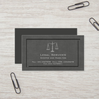 Tarjeta De Visita Escalas del abogado de la justicia