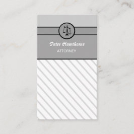 Tarjeta De Visita Escalas elegantes de la justicia del abogado del