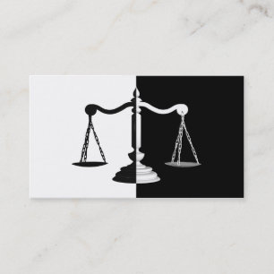 Tarjeta De Visita Escalas en blanco y negro