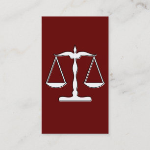 Tarjeta De Visita escalas impares de justicia