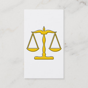 Tarjeta De Visita escalas impares de justicia
