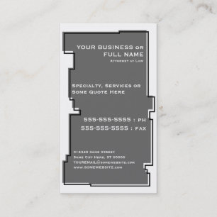 Tarjeta De Visita escalas impares de justicia