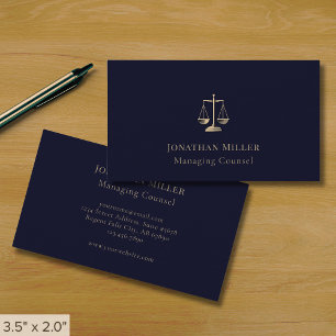 Tarjeta De Visita Escalas profesionales de la justicia