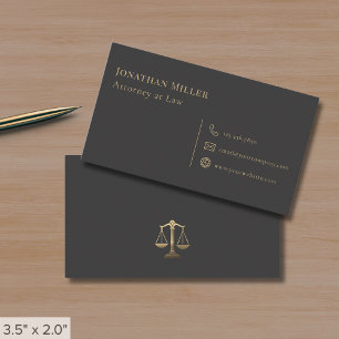 Tarjeta De Visita Escalas simples de abogados de la justicia
