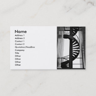 Tarjeta De Visita Escalera espiral
