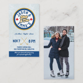 Tarjeta De Visita Escalera nocturna de hockey y boletos de Doe Jack 