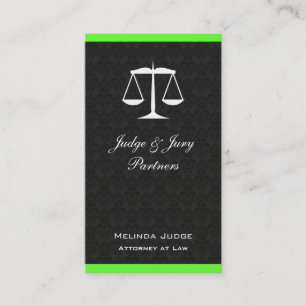 Tarjeta De Visita Escamas de Justicia Damask Profesional Legal