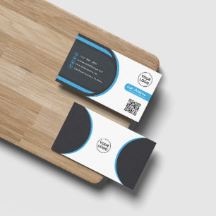 Tarjeta De Visita Escándalo corporativo profesional azul moderno