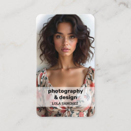 Tarjeta De Visita Escaneo de QR de fotografía