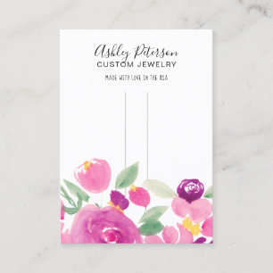 Tarjeta De Visita Escaparate de barrette floral elegante