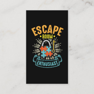 Tarjeta De Visita Escape Room Enthusiast Puzzle Game Adventure