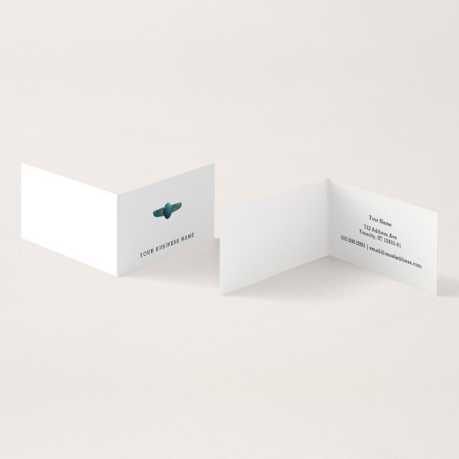Tarjeta De Visita escarabajo con alas (Interior y exterior)