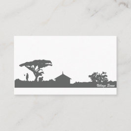 Tarjeta De Visita Escena de aldea