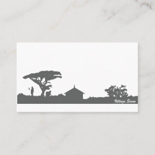 Tarjeta De Visita Escena de aldea