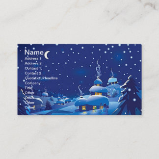 Tarjeta De Visita Escena de invierno