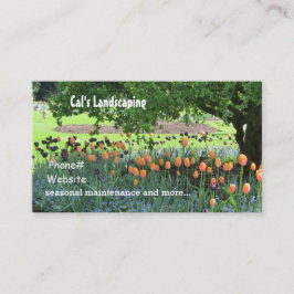 Tarjeta De Visita Escena de jardín paisajístico
