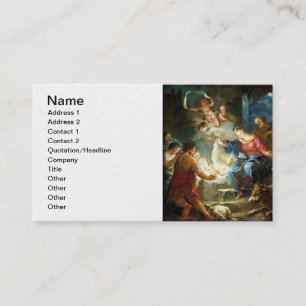 Tarjeta De Visita Escena de la Natividad para Navidades - Pierre