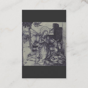 Tarjeta De Visita Escena de la Natividad Vieja en Jesucristo